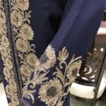 Achkan Style Swarovski and Silk Thread Work Kashmiri Suit