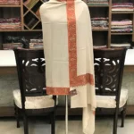 Multi Coloured Paisley Embroidered Natural Pure Pashmina Shawl With Sozni hand Embroidery