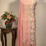 Pink Zari & Aari Fusion Kashmiri Woman Suit