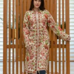 Off-White Kashmiri Aari Embroidered Long Coat