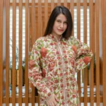 Off-White Kashmiri Aari Embroidered Long Coat front