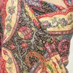 Red with Multi-Colour Kalamkari Embroiderey Pure Pashmina Shawl front