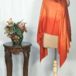 Rust Shades Ombre Pure Pashmina Scarf