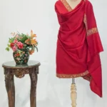 Maroon Soft Fine Wool Shawl with Sozni Hand Embroidery