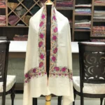 Papier Mache Hand Embroidered Pure Pashmina Scarf