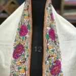 Papier Mache Hand Embroidered Pure Pashmina Scarf