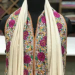 Papier Mache Hand Embroidered Pure Pashmina Scarf