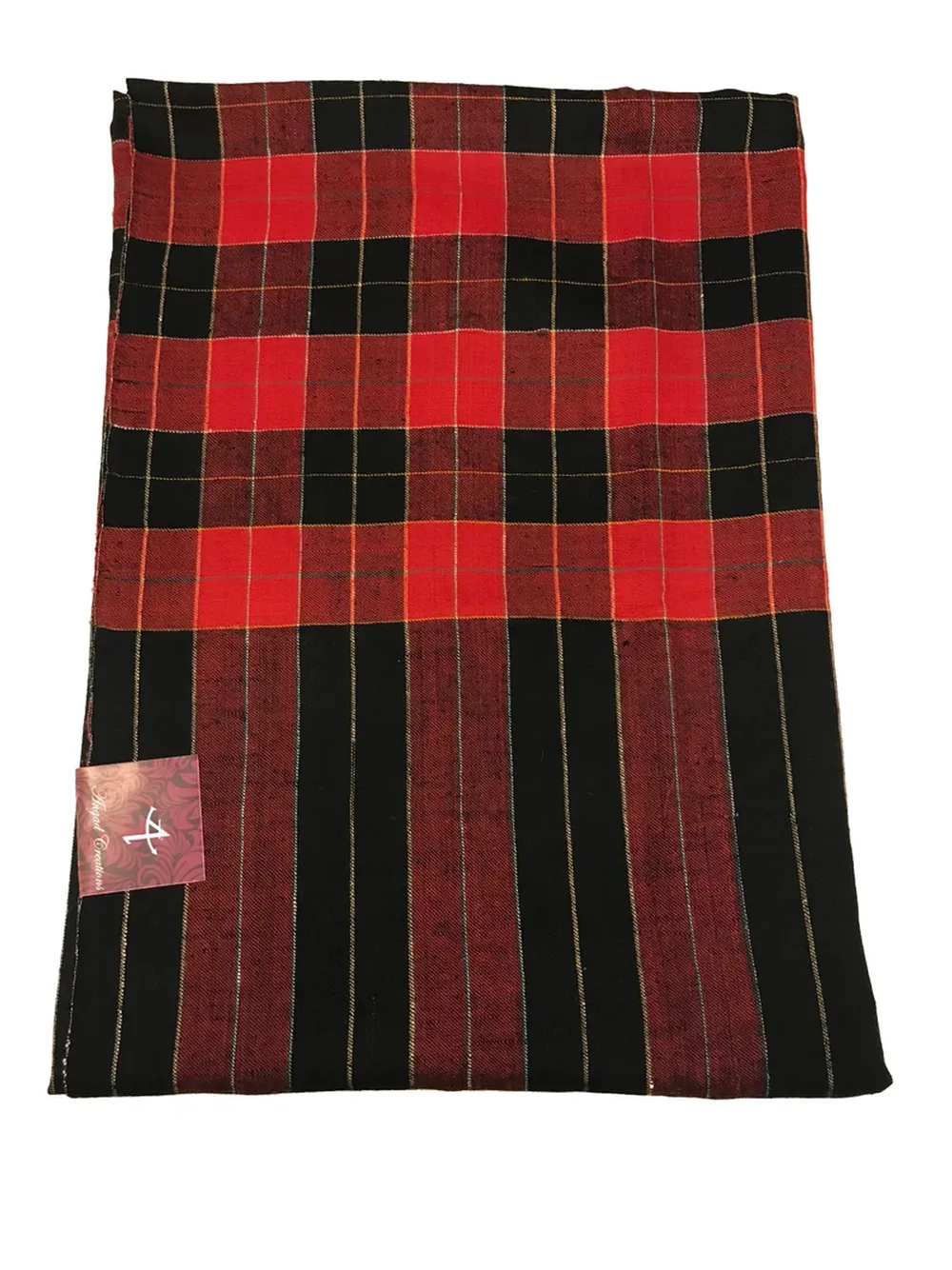 Pure Pashmina Checkered Texture Shawl