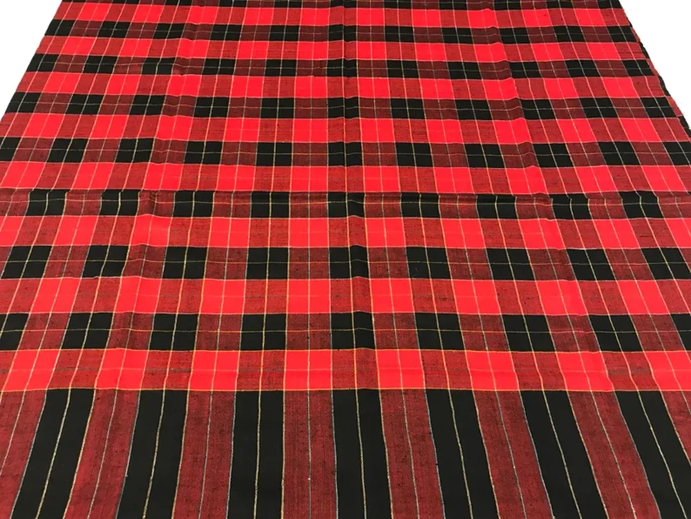 Pure Pashmina Checkered Texture Shawl