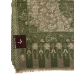 Fine Wool Kani Scarf with All Over Woven Design