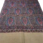 Kalamkari Pure Pashmina Scarf Hand Painted & Hand Embroidered