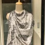 Fine Wool Kani Scarf with Floral & Paisley Design Beige Colour