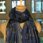 Animal Pattern Thread Embroidered Pure Wool Scarf