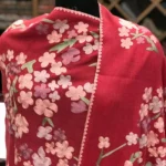 Pure Wool Floral Thread Embroidered Scarf