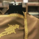 Pure Merino Wool Scarf with Tilla Hand Embroidery