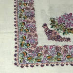 Papier Mache Hand Embroidered Square Pure Pashmina Scarf