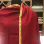 Pure Merino Wool Scarf with Tilla Hand Embroidery