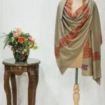 Natural Pure Pashmina Shawl With Sozni hand Embroidery