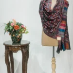 Black Pashmina Stole With Multi-Colour Kani Weaves