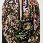 Black Pure Pashmina Shawl With Tilla Jaal Hand Embroidery front