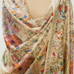 Natural Pure Pashmina Shawl With Tilla Jaal Hand Embroidery front
