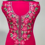 Magenta Pink Salwar Suit with Kashmiri Aari Embroidery front