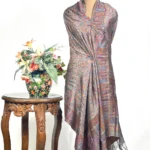 Ash Grey Modal Silk Kani Weave Dupatta