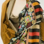 Mustard and Brown Pure Pashmina Reversible Shawl With Kani Hand Woven Palla front