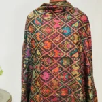 Black Modal Silk Kani Weave Dupatta front