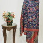 Navy Blue Modal Silk Kani Weave Dupatta