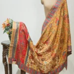 Yellow Modal Silk Kani Weave Dupatta