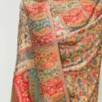 Beige Modal Silk Kani Weave Dupatta front