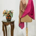 Pink and Zari Reversible Pure Pashmina Stole