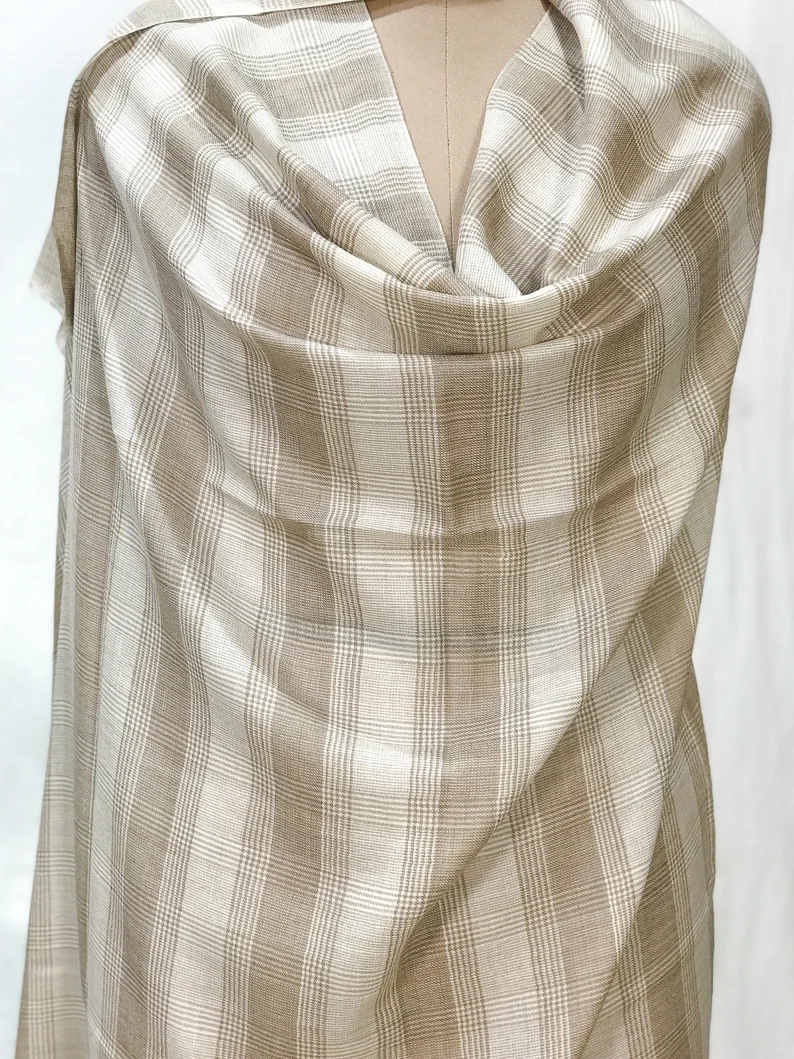 Checkered Pashmina Shawl