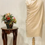 Off-White Plain Pure Pashmina Shawl