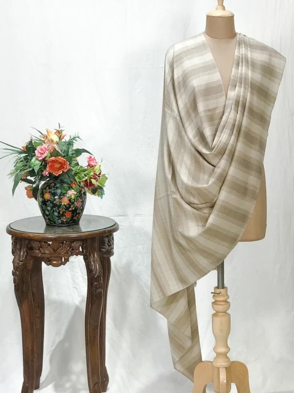 Checkered Pashmina Shawl