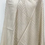 Pure Pashmina Shawl with Cream and Beige Stripes