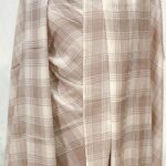 Checkered Pashmina Shawl Cream and Beige