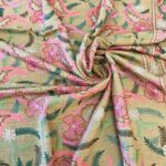 Mustard Pure Wool Shawl with Silk Thread Aari and Zari Jaal Embroidery