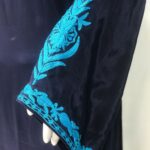 Navy Blue Kurta with Aari Embroidery