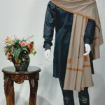 Natural Pure Pashmina Shawl With Intricate Sozni Hand Embroidery