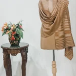 Brown and Beige Space Dye Pure Pashmina Stole