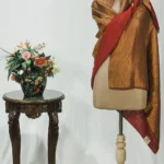 Zari Reversible Maroon Pure Pashmina Shawl