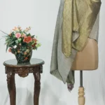 Zari Reversible Grey Pure Pashmina Shawl