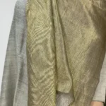 Zari Reversible Grey Pure Pashmina Shawl front