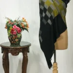 Ikat Checkered Pure Pashmina Shawl