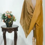 Mustard Zari Reversible Pure Pashmina Shawl