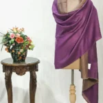 Purple Zari Reversible Pure Pashmina Shawl