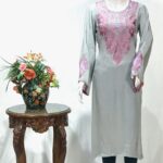 Grey Kurta with Kashmiri Aari and Kardana Work