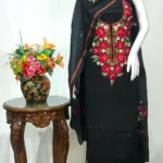 Black Kashmiri Aari Embroidered Salwar Suit
